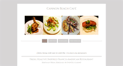 Desktop Screenshot of cannonbeachcafe.com